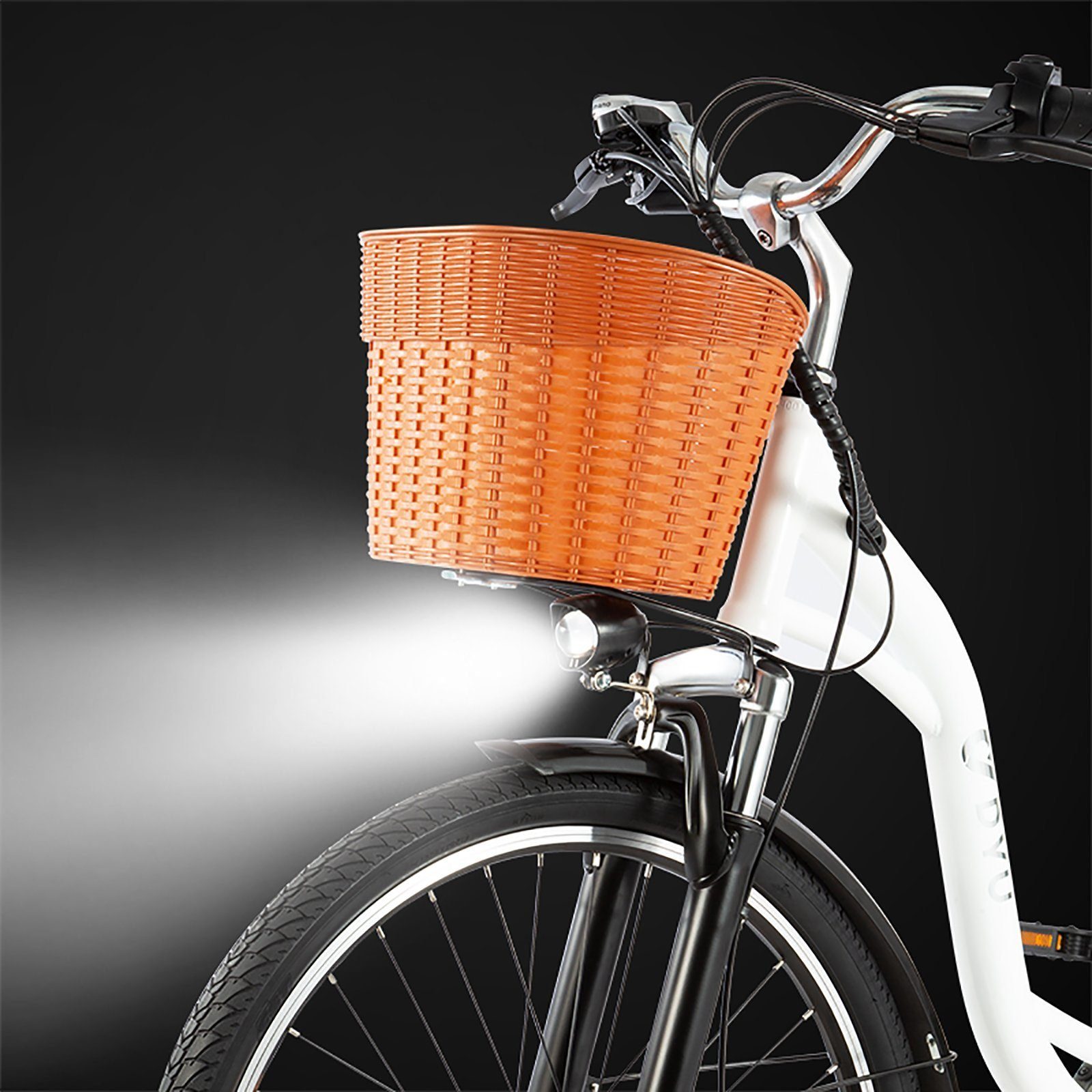 Olotos E-Bike DYU-C6 26 Zoll Elektrofahrrad, Ebike Cityrad, 6 Gang Shimano, Heckmotor, 450,00 Wh Batterie, Akku 450 Wh Reichweit bis zu 70 km