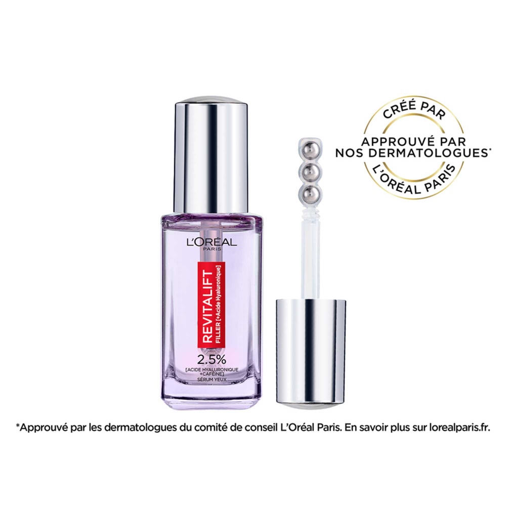 L'Oréal Paris Sérum Yeux Revitalift Filler à l'Acide Hyaluronique et à la Caféine Sérum Yeux Revitalift Filler à l'Acide Hyaluronique et à la Caféine
