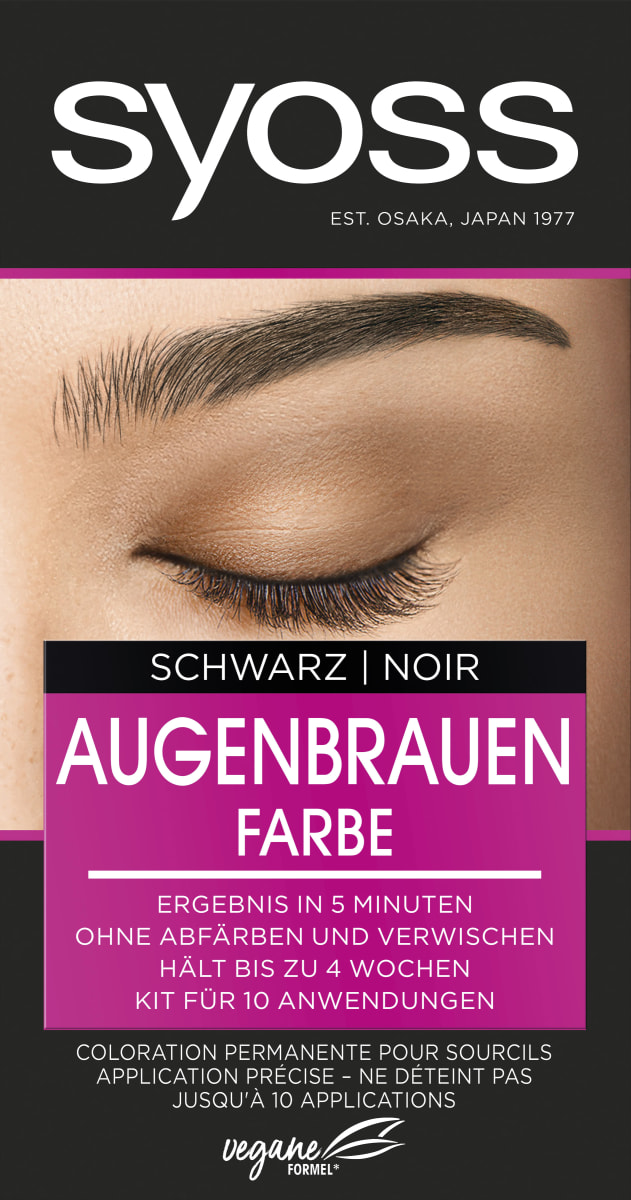Augenbrauenfarbe Schwarz 1-1, 17 ml