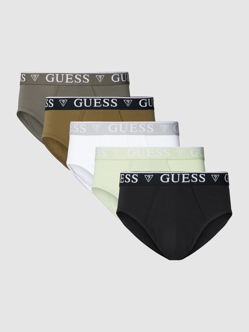 Slip in unifarbenem Design im 5er-Pack in olivgrün