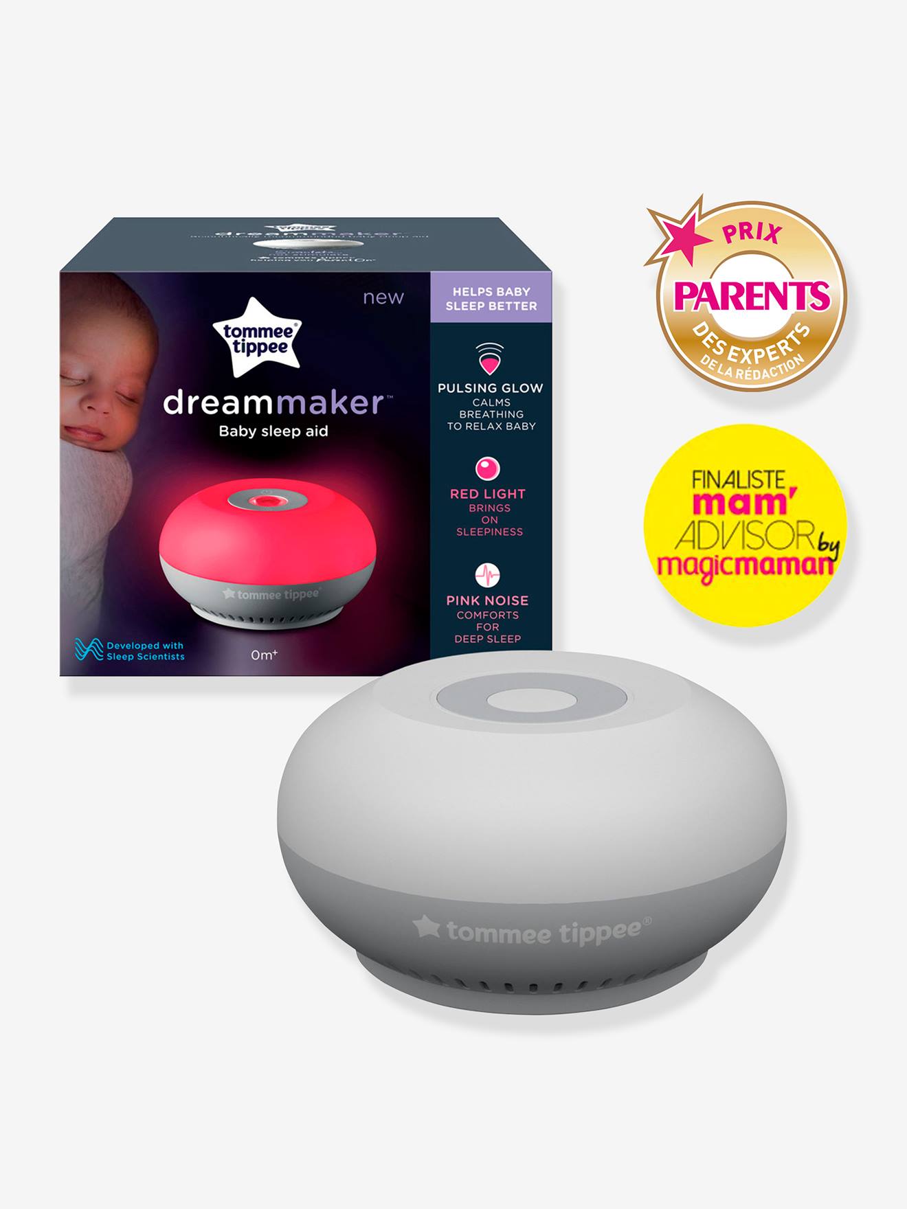 Veilleuse Aide au sommeil TOMMEE TIPPEE Dreammaker blanc