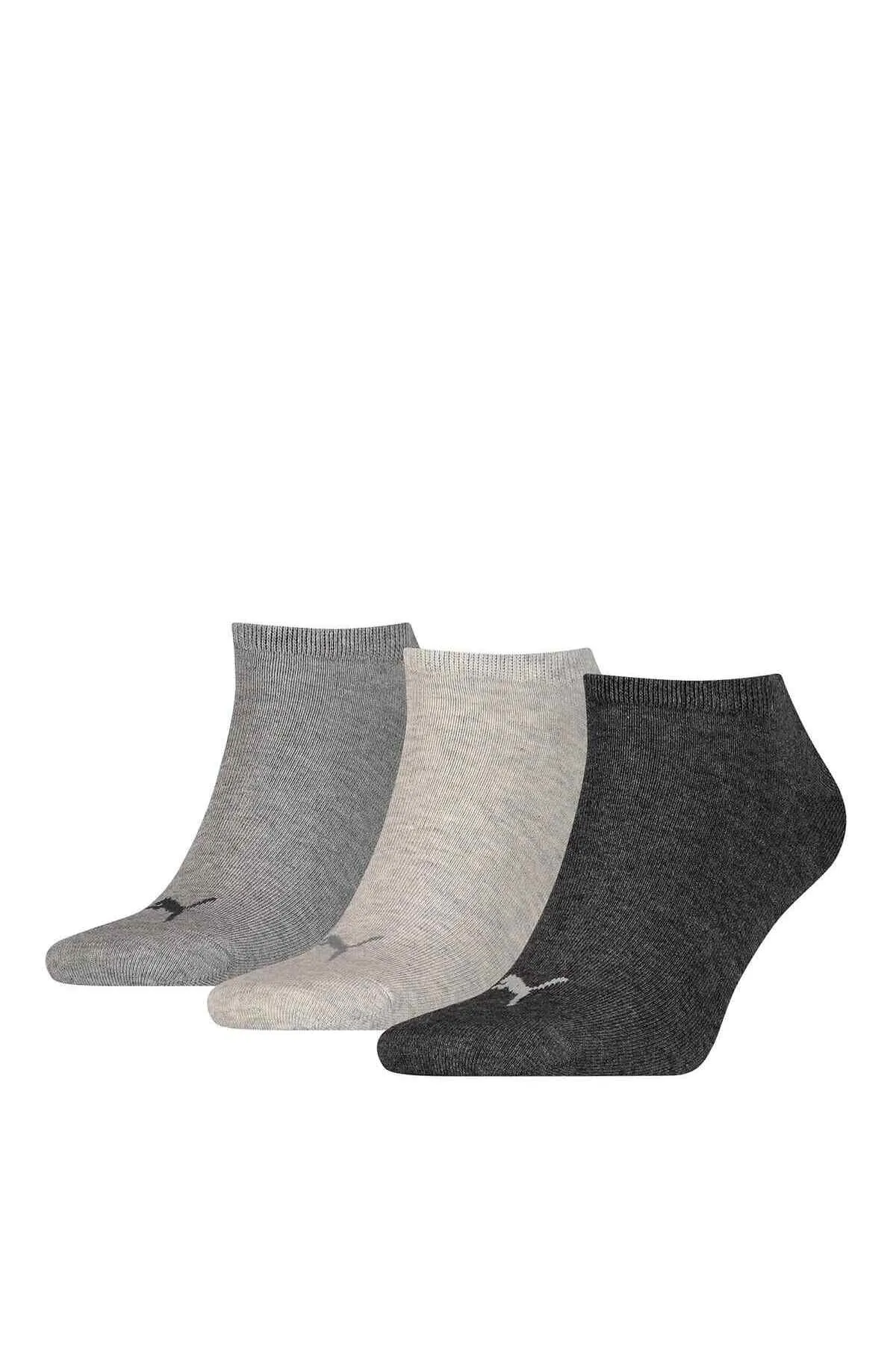 Puma  Unisex Socken, 3er Pack - Sneaker-Socken, Damen, Herren, einfarbig