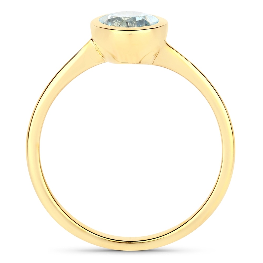 Rafaela Donata Bague Argent sterling Topaz bleu en Or jaune Bague