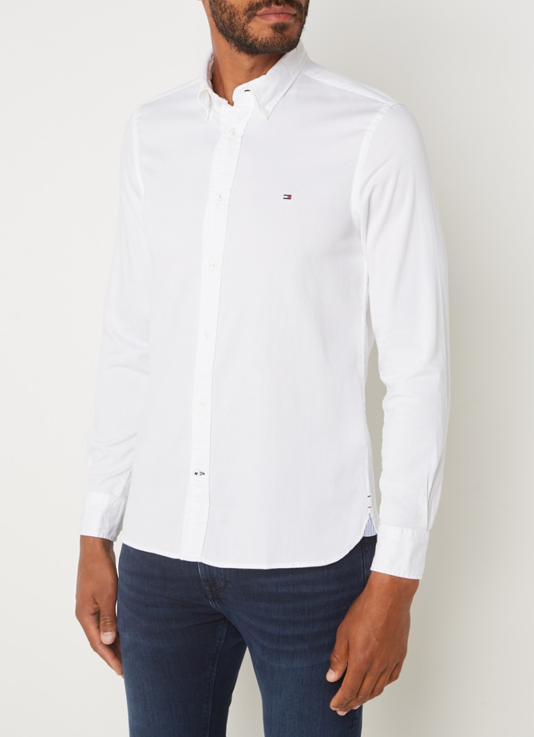 Tommy Hilfiger Core Flex Dobby slim fit košulja s džepom na prsima i logotipom