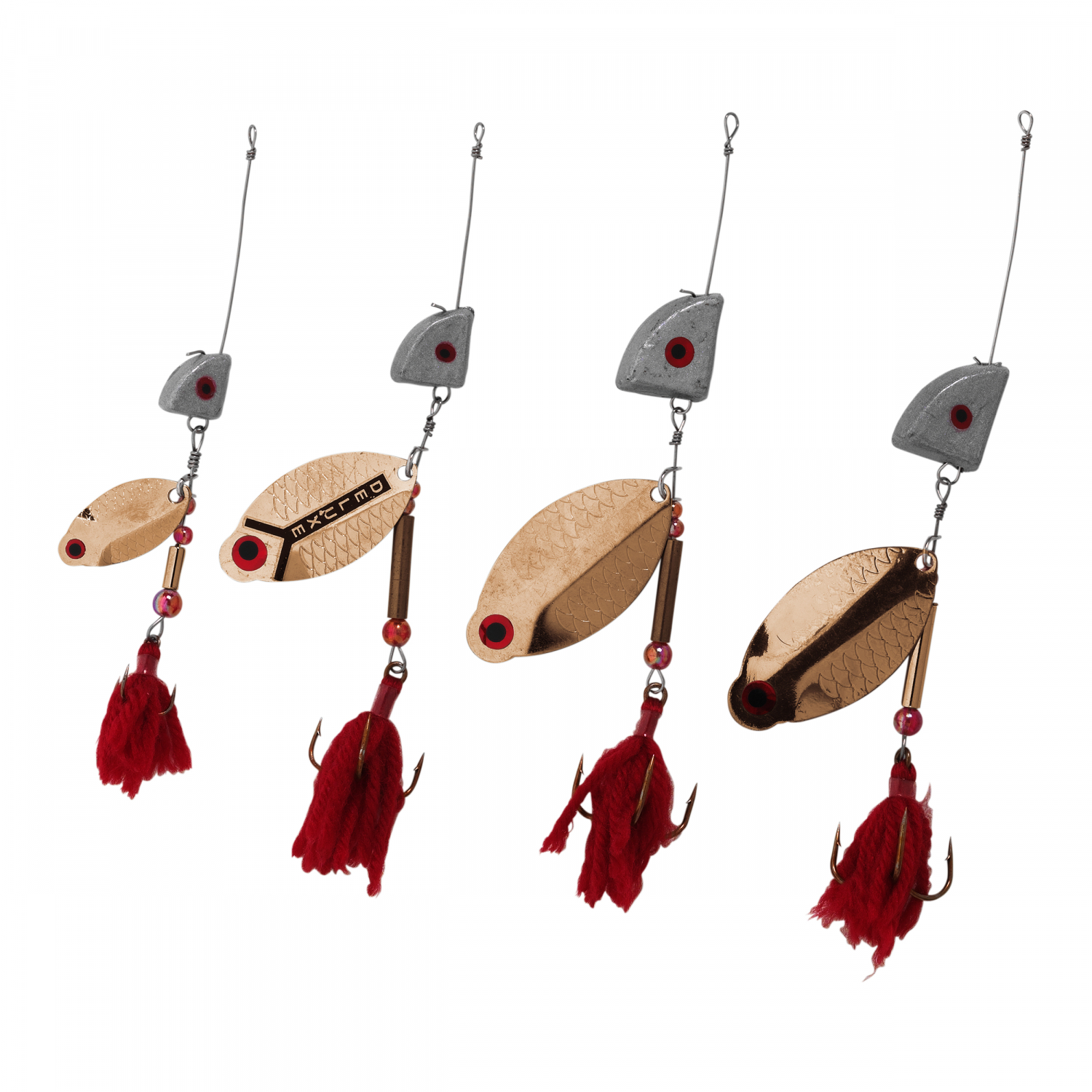 Perca Original Bleikopf Spinner Set (kupfer)