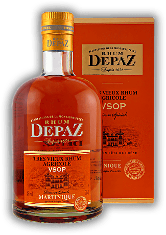 Depaz Rhum Très Vieux VSOP Reserve Speciale Depaz Rhum Très Vieux VSOP Reserve Speciale  Alter 7 J. - 0,7	 Liter - Vol 45%