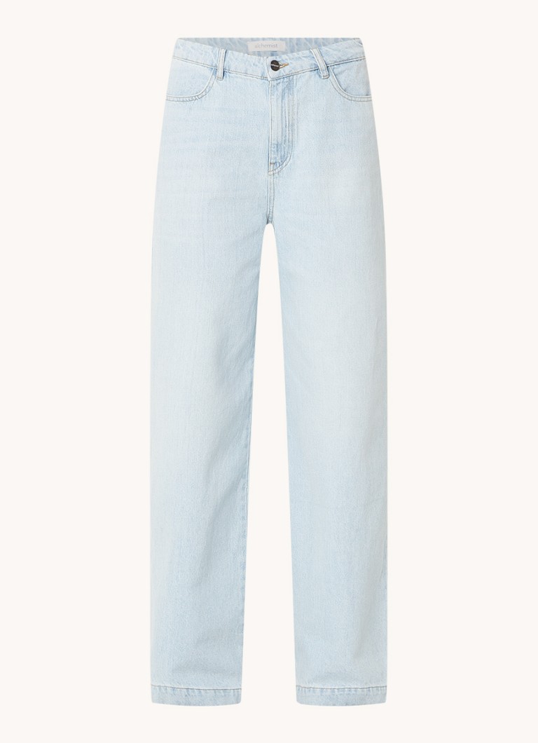 alchemist Star high waist wide leg jeans with medium wash