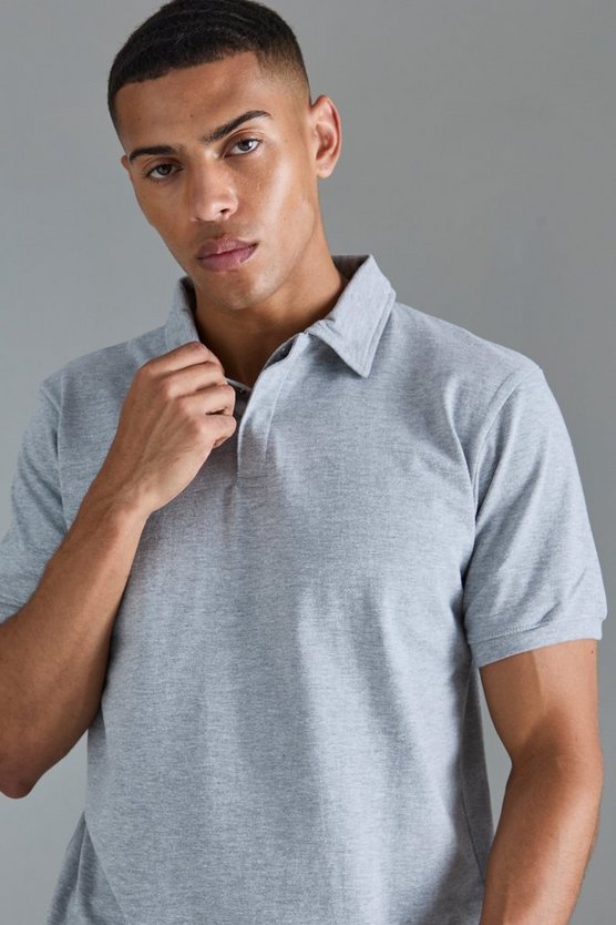 Poloshirt mit Knopfleiste