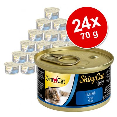 Sparpaket GimCat ShinyCat Jelly 24 x 70 g