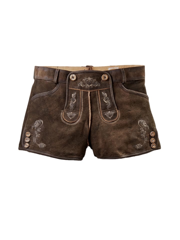 MADDOX Lederhose DALIA in dunkelbraun günstig kaufen