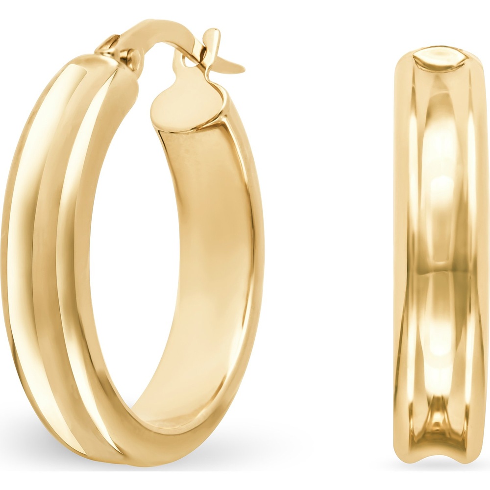 FAVS Créoles 585 Or jaune Boucles d'oreilles