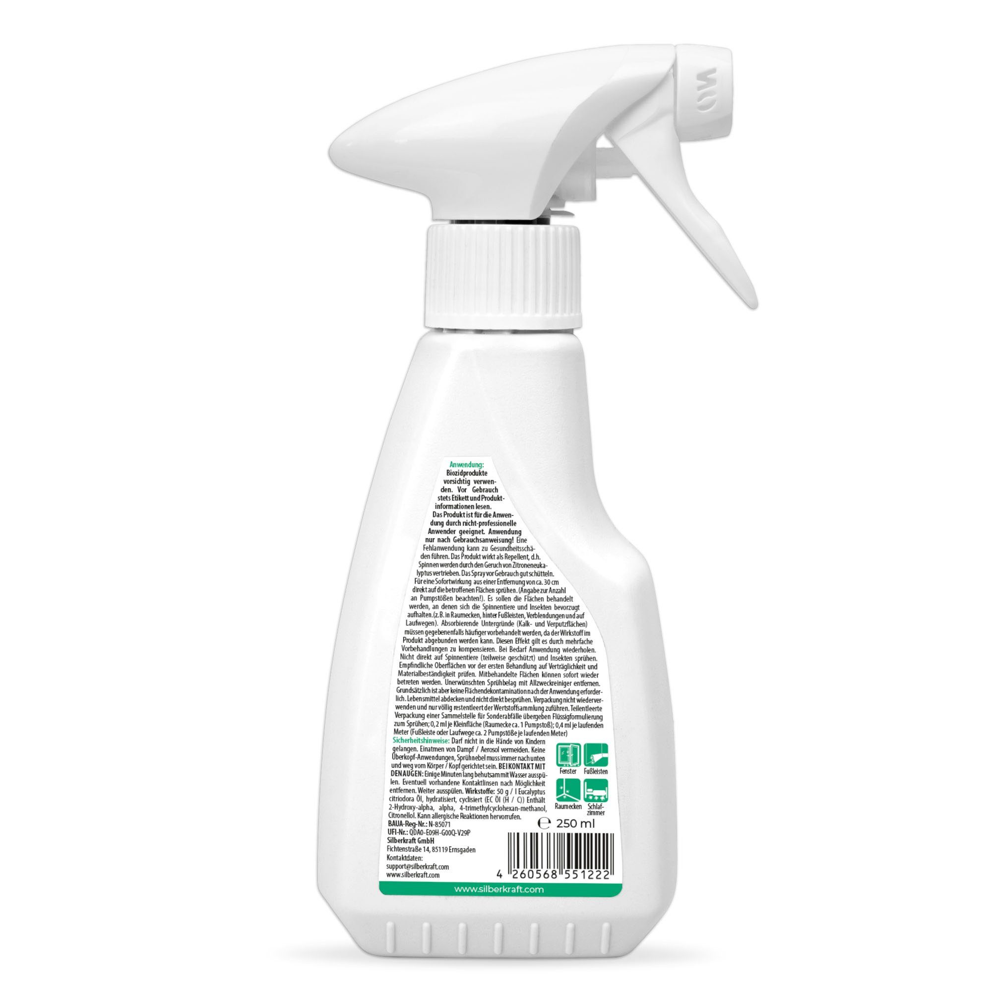 Silberkraft Insektenspray Spinnenspray, 250 ml, 1-St.
