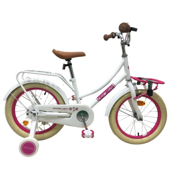Volare Excellent Kinderfahrrad - Mädchen - 16 Zoll - Weiß - 95% montiert