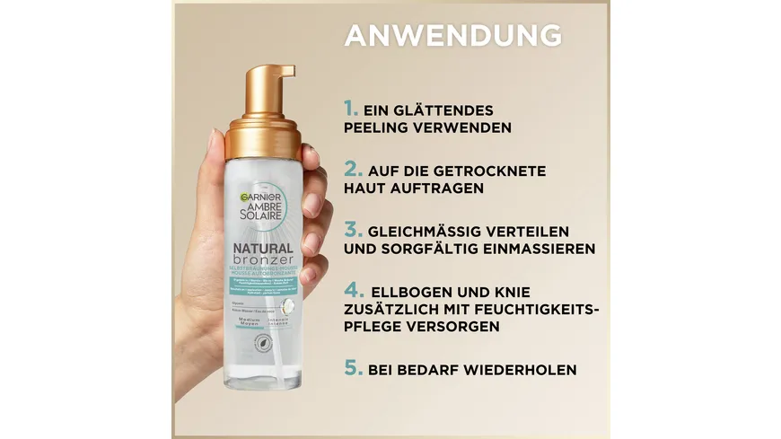 Garnier Ambre Solaire Natural Bronzer Mousse 200 ml