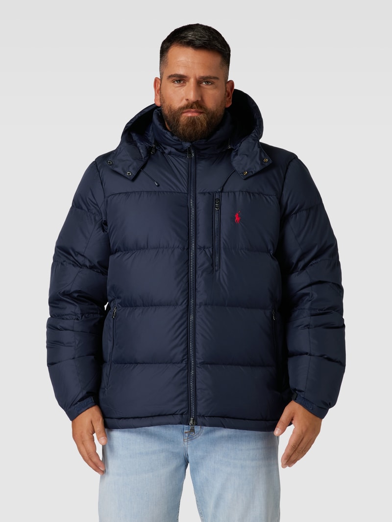 PLUS SIZE Daunenjacke mit Daunen-Feder-Füllung in marineblau