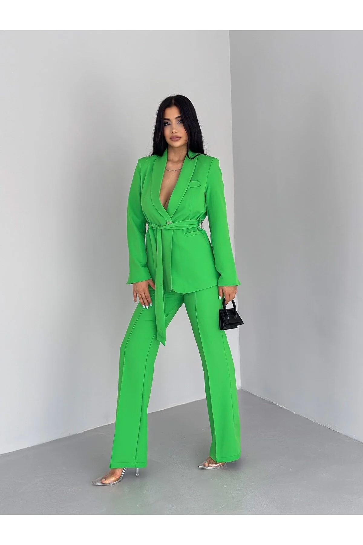 ZF BUTİK  Set aus Jacke und Hose mit Gürtel