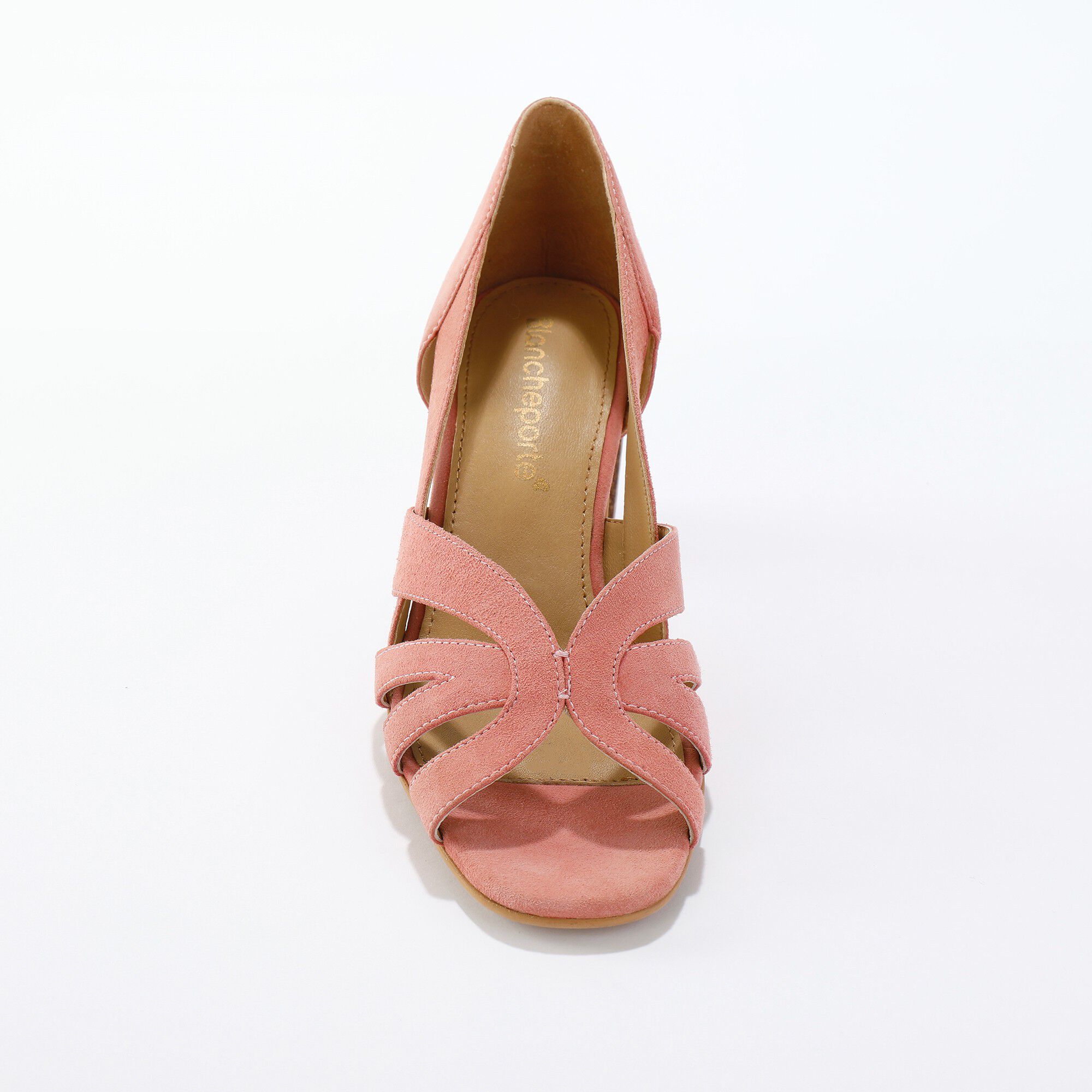 Sandales bout ouvert, cuir