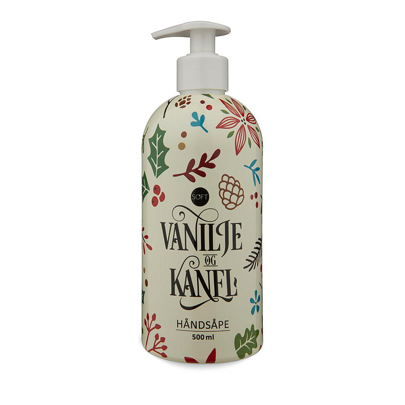 Soft Håndsåpe 500 ml Jul vanilje/kanel, blader