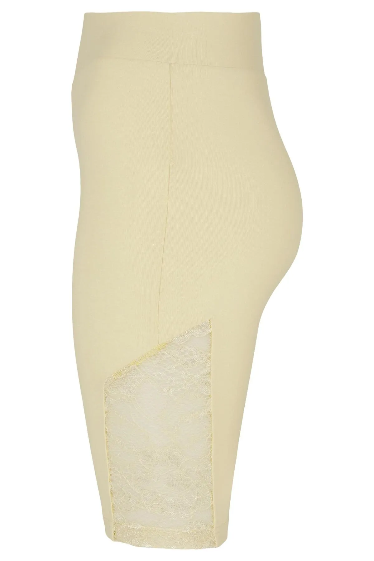 Urban Classics  Kurze Sporthose - Gelb - Hoher Bund