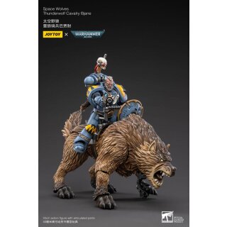 Warhammer 40k Actionfigur 1/18 Space Wolves Thunderwolf Cavalry Bjane