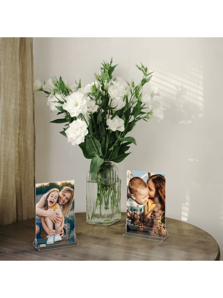 relaxdays 6 x Tischaufsteller in Transparent - DIN A5 günstig kaufen onesize