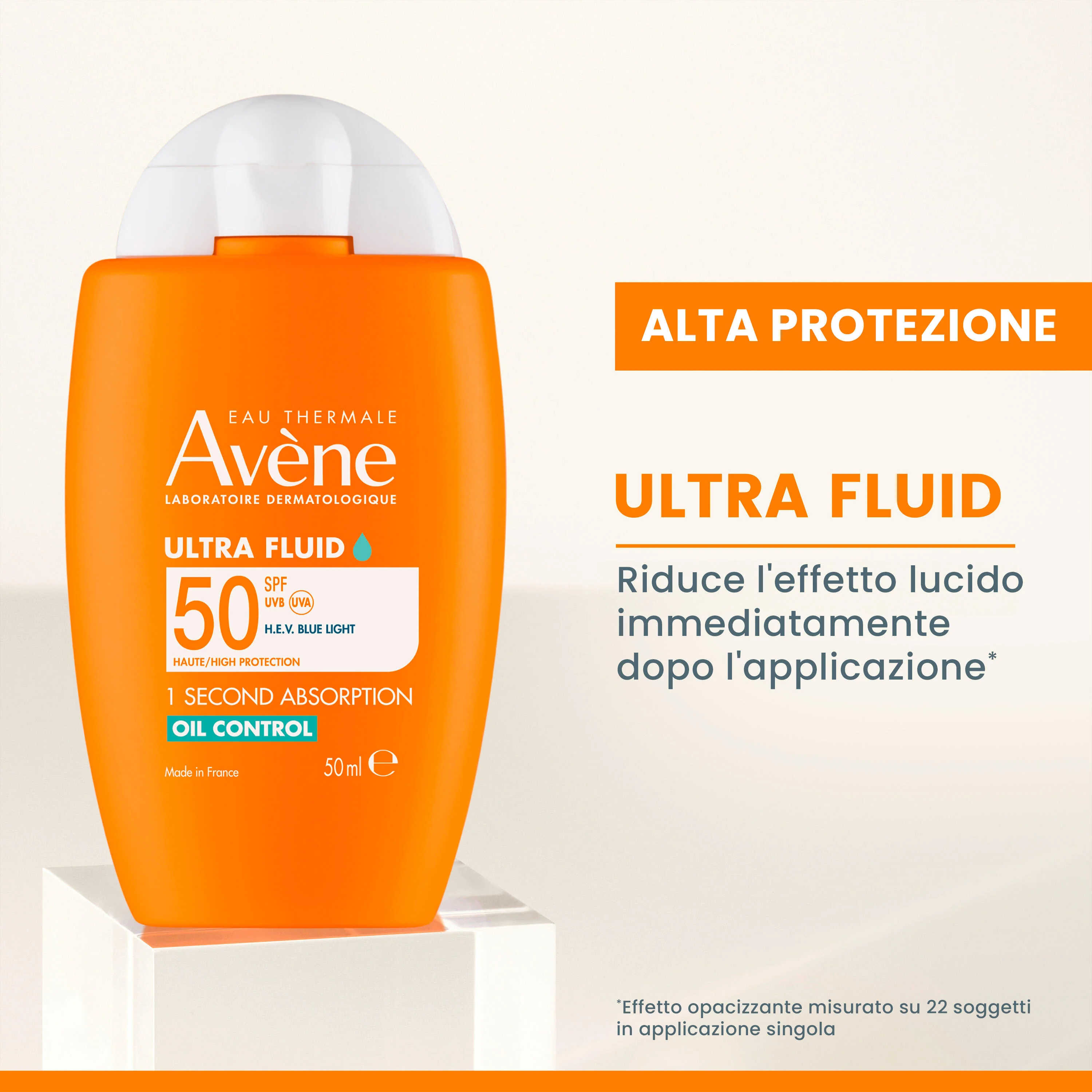 Suncare Ultra Fluid Oil Control SPF50 - Magas fokú védelmet nyújtó arcápoló naptej.