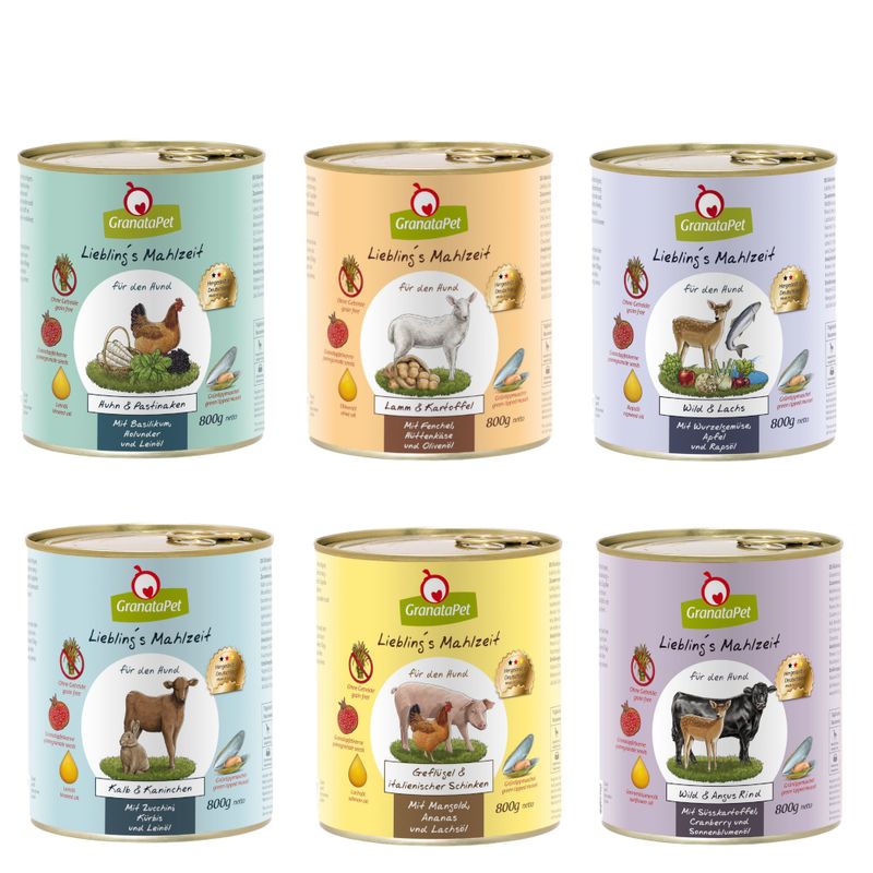 Sparpaket GranataPet Liebling's Mahlzeit 12 x 800 g
