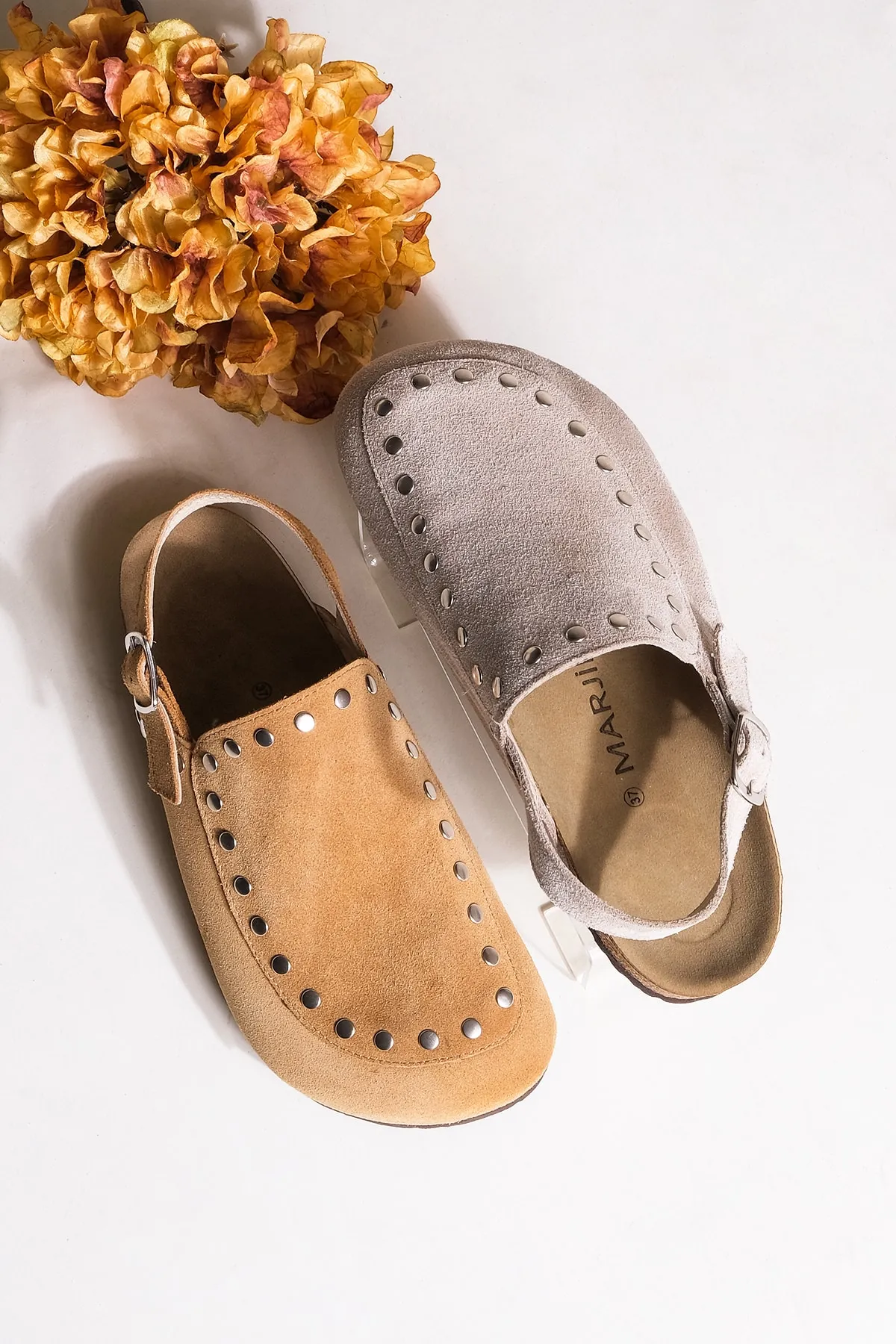 Marjin  Sandalette - Braun - Flacher Absatz