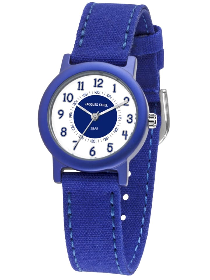 JACQUES FAREL Quarzuhr ORG 800 in Blau günstig kaufen onesize