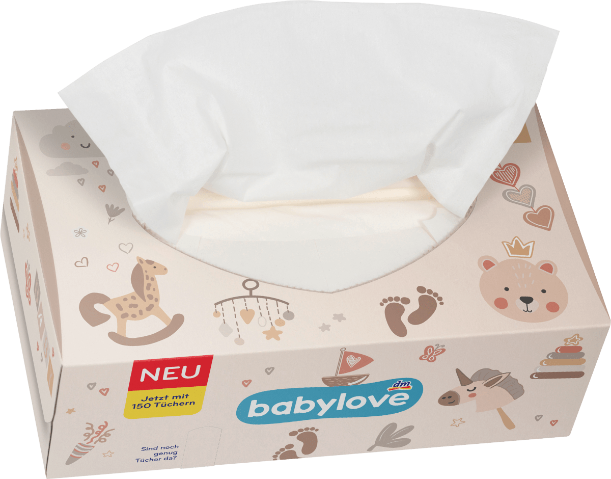 Babypflegetücher trocken 3lagig, 150 St