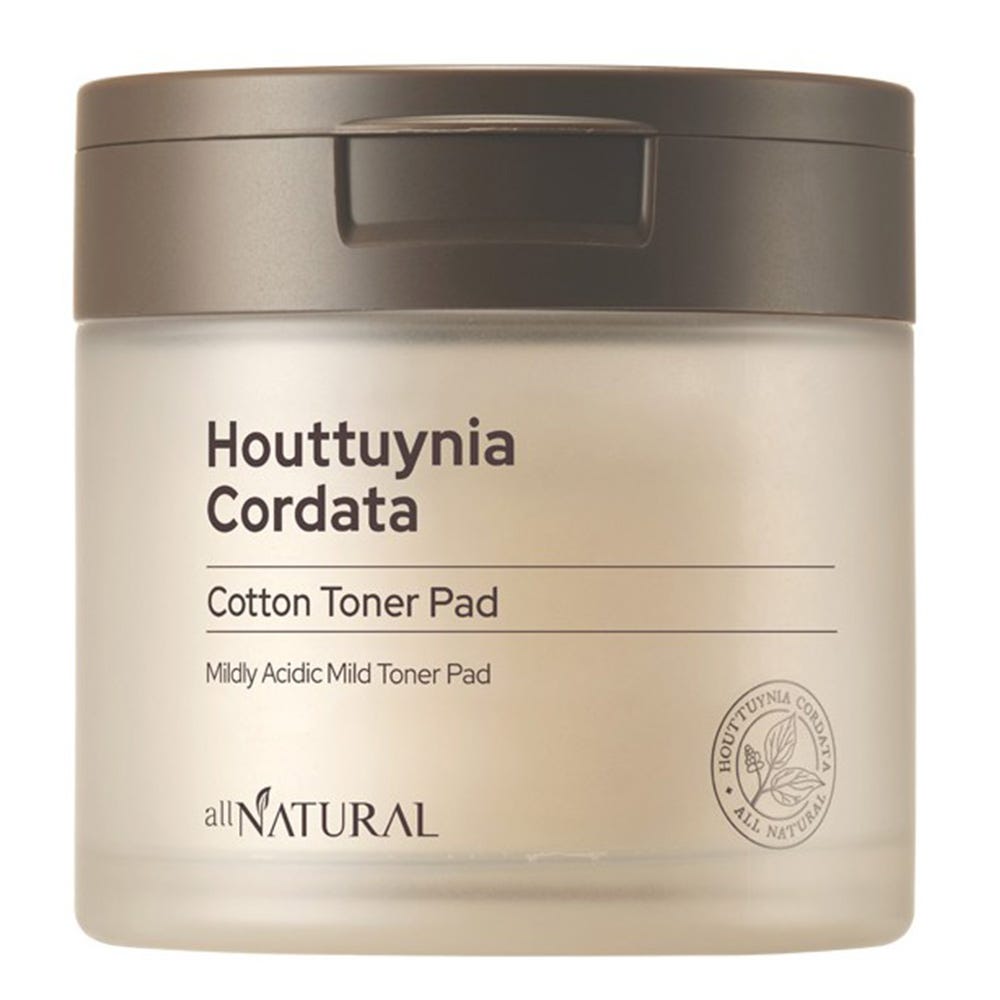 allNATURAL Houttuynia Cordata Cotton Toner Pad 60 Stück