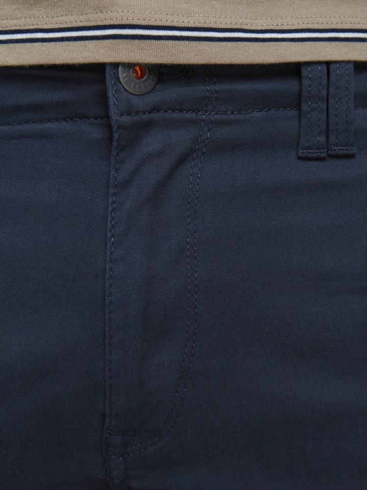 Jack & Jones Hose Cargo Jogger Pants PAUL FLAKE AKM 542 Twill Gummibund in Navy günstig kaufen