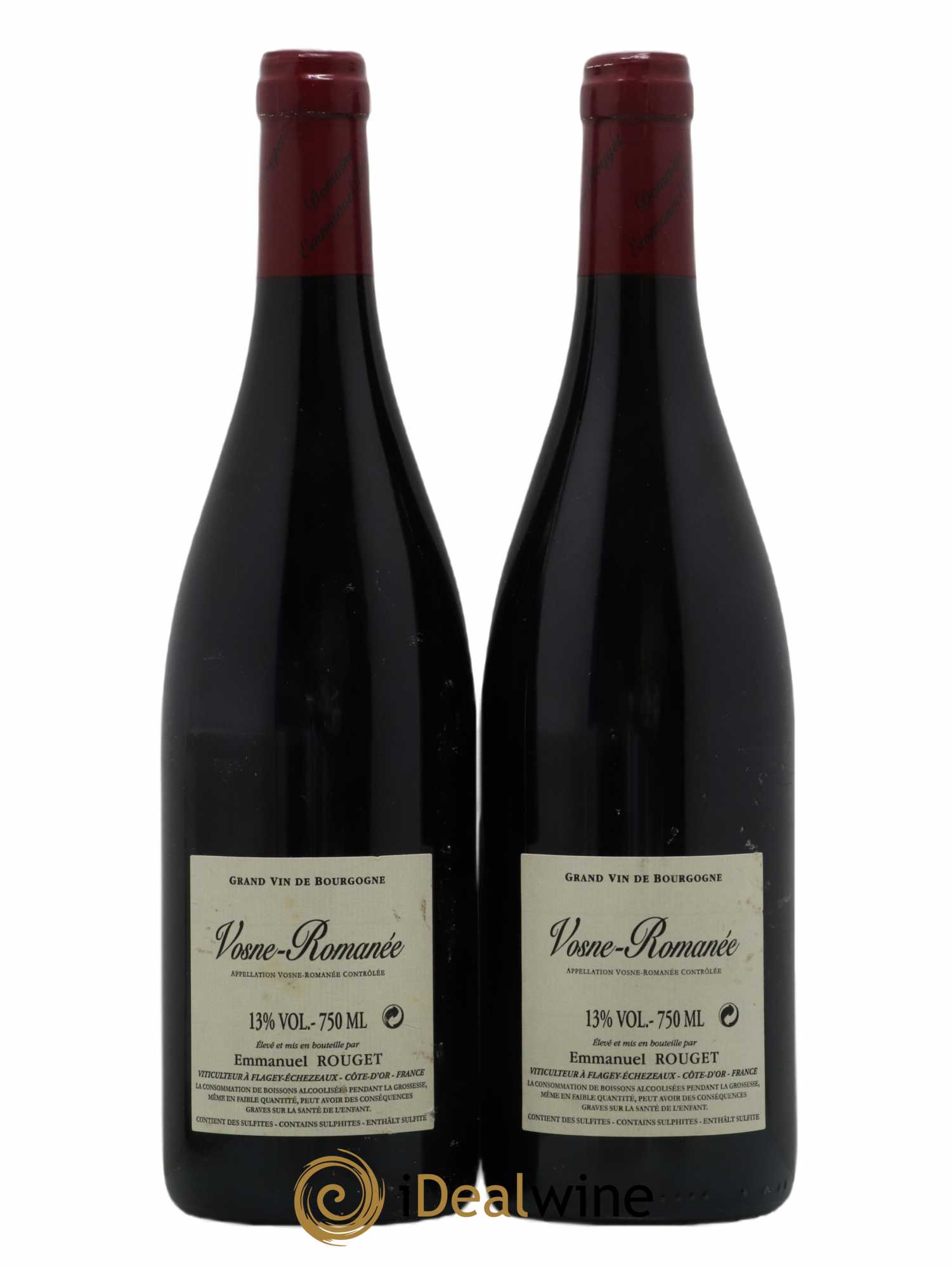 Vosne-Romanée Emmanuel Rouget  2014 - Lot de 2 Bouteilles
