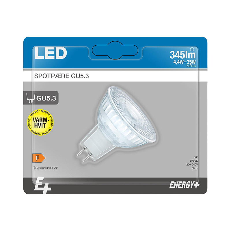 Energy Spotpære LED 345 lm GU5.3 12 V E