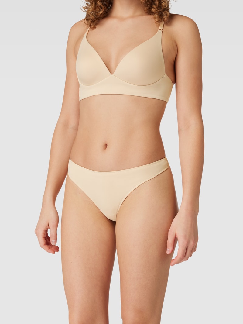 Slip mit Stretch-Anteil im 3er-Pack in sand