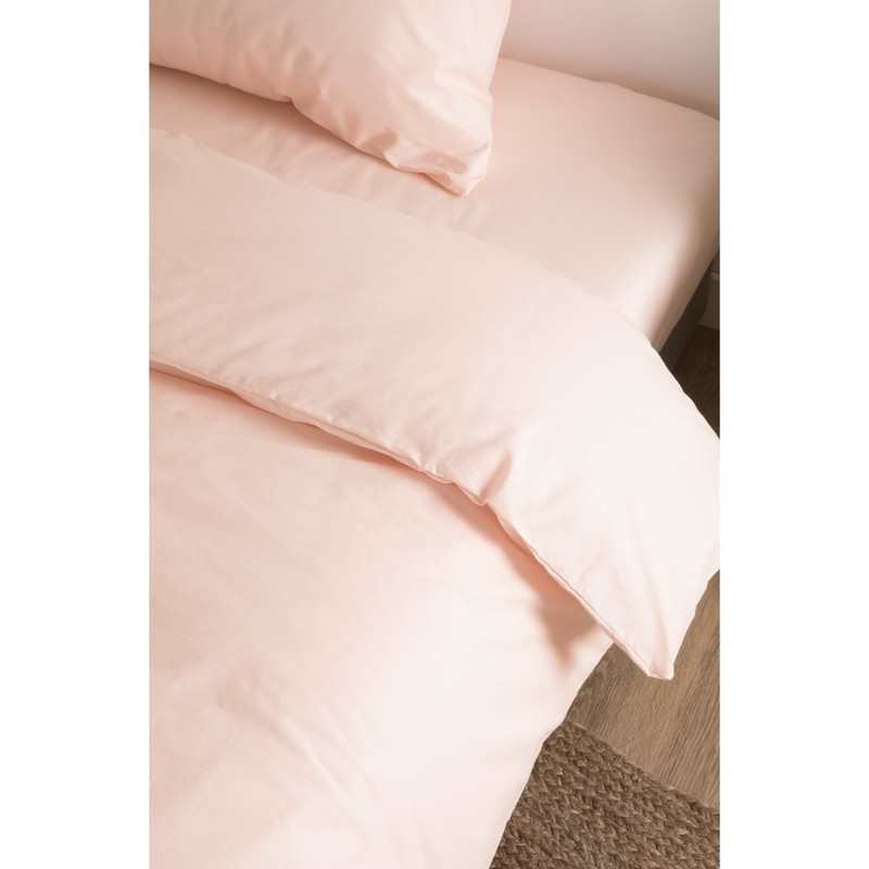 Housse de couette unie en Coton Bio pour lit 1 personne