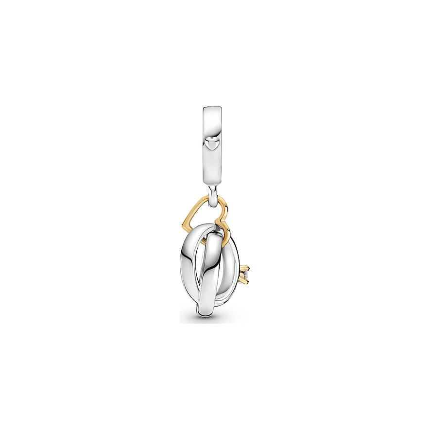 Pandora Charm Moments Zweifarbige Hochzeitsringe