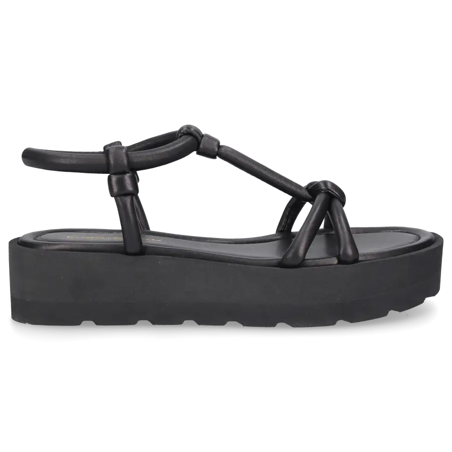 Gianvito Rossi - Plateausandalen MARINE Nappaleder - schwarz