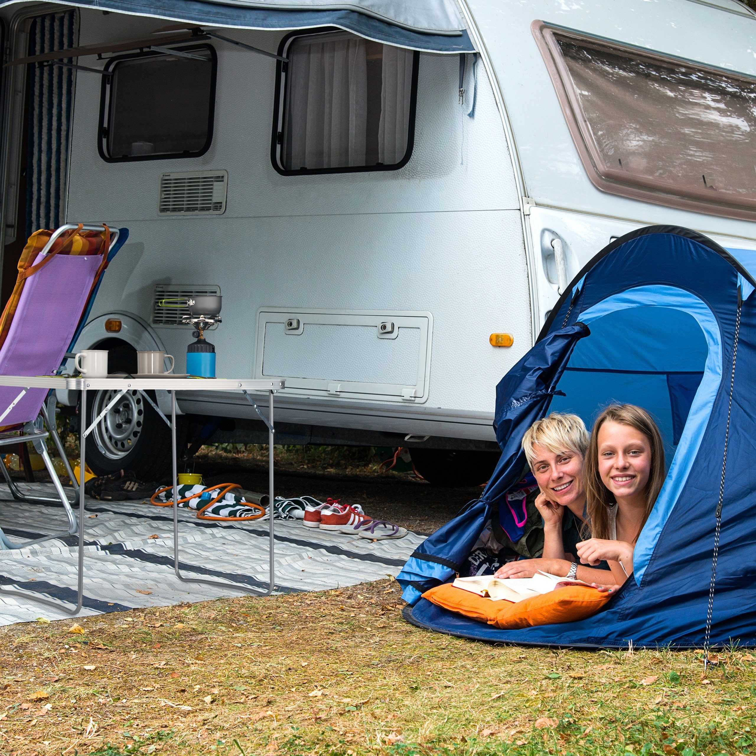 relaxdays Campingtisch Campingtisch klappbar