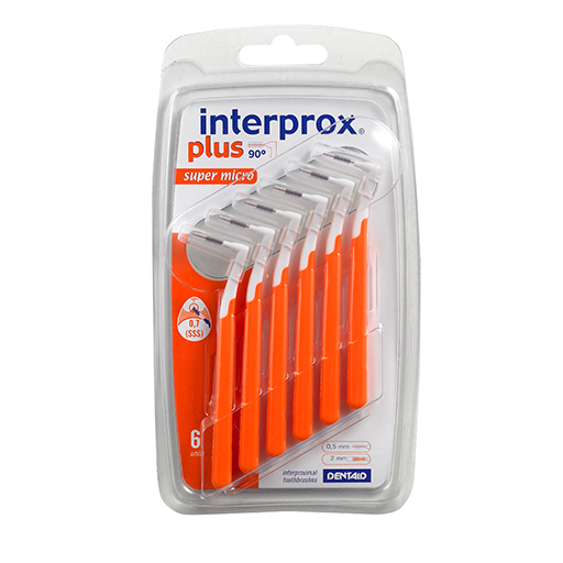 INTERPROX plus super micro orange Interdentalb.  6 St  Zahnbürste