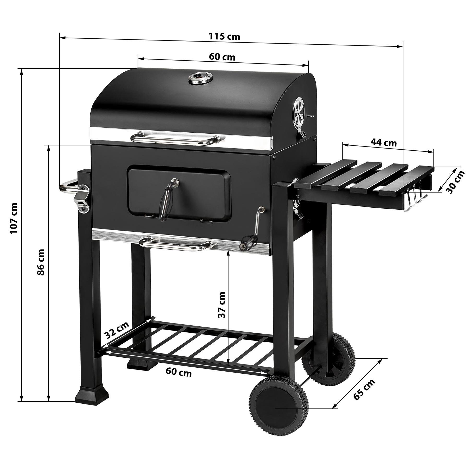 tectake Holzkohlegrill Florian