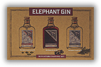 Elephant Gin Mini Tastingset 3x0,05 Liter Elephant Gin Mini Tastingset 3x0,05 Liter  0,15	 Liter - Vol 45,666%