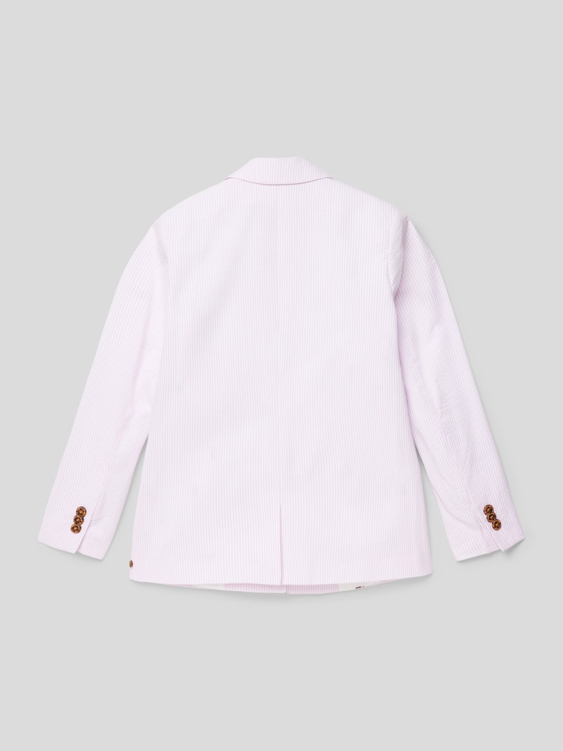 Blazer mit Streifenmuster in hellrosa