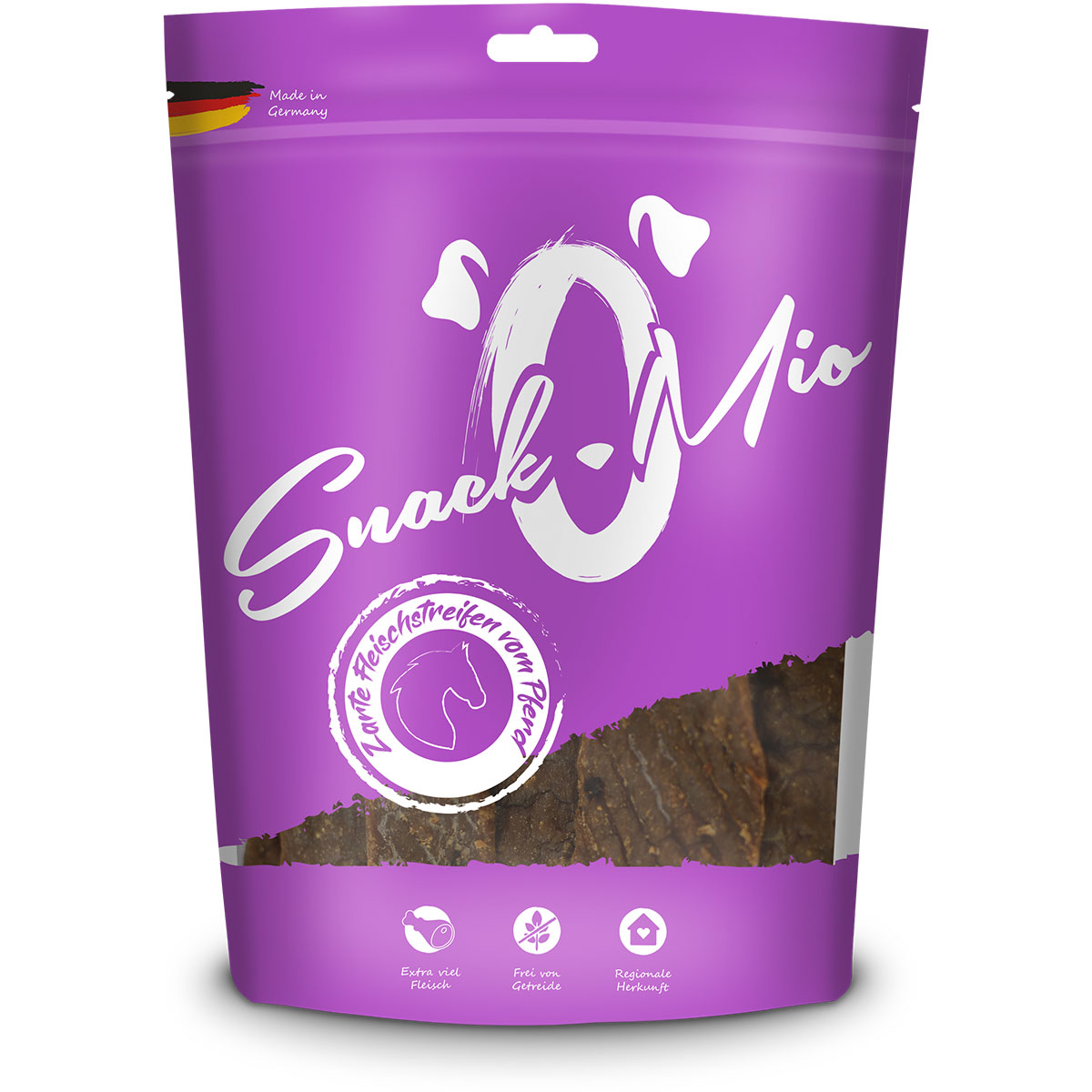 SnackOMio - zarte Fleischstreifen vom Pferd kaufen bei ZooRoyal