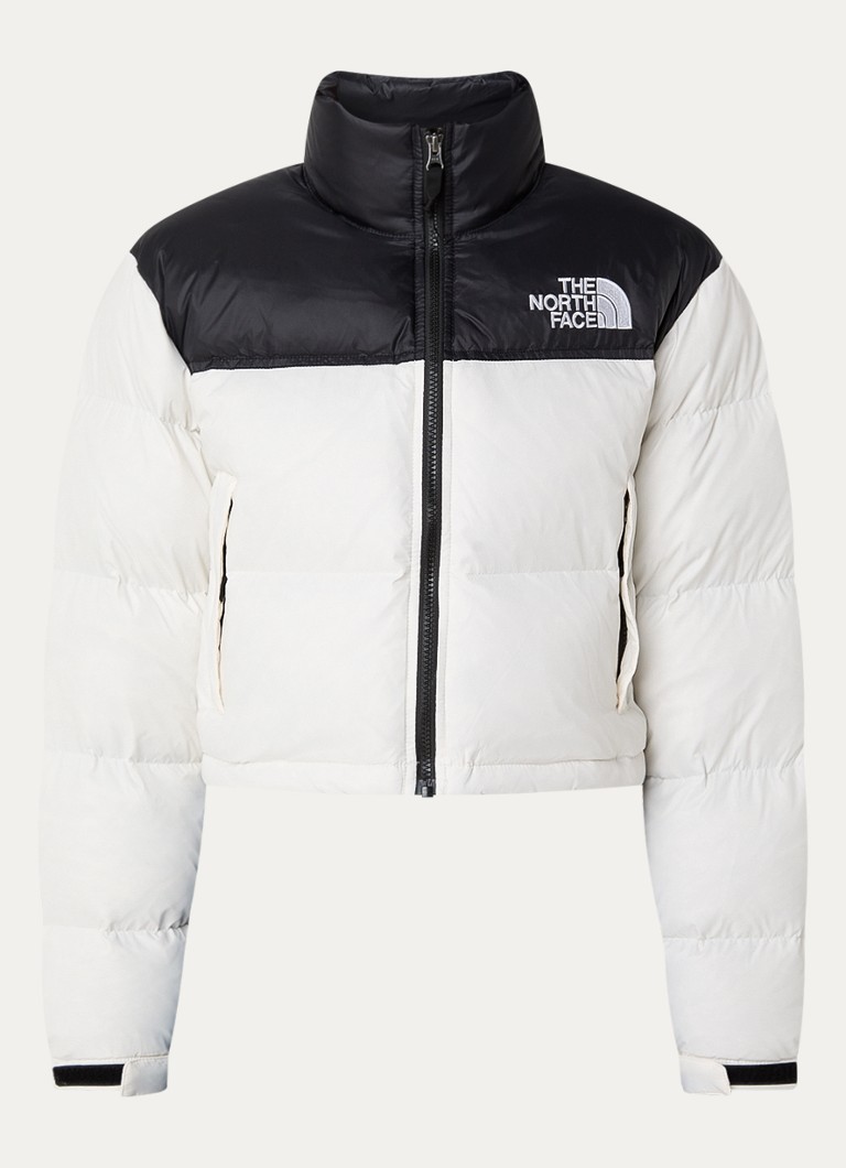 Jachetă din puf The North Face Nuptse cu izolație din puf și buzunare cu fermoar.