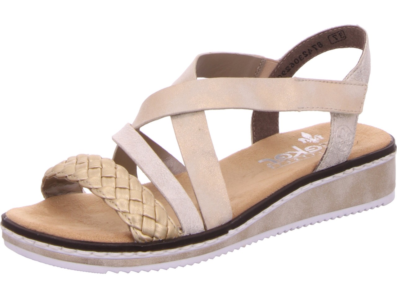 RIEKER Klassische Sandalen gold