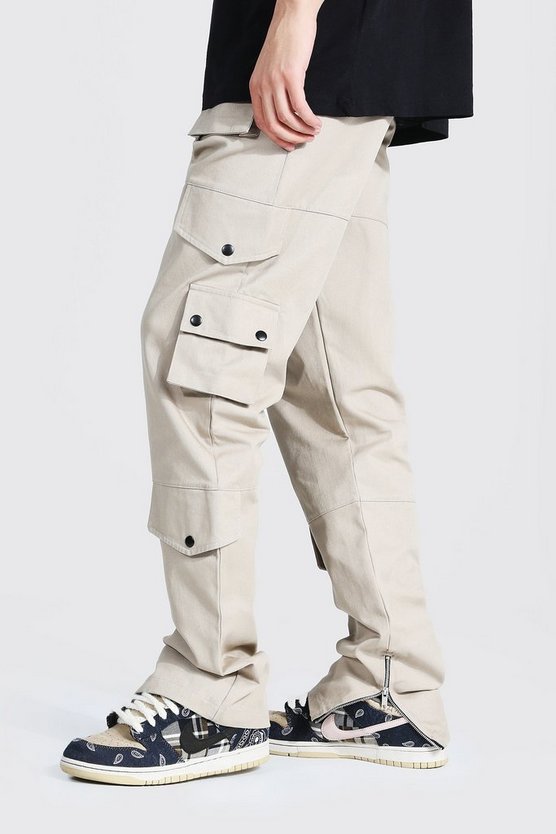 Tall lockere Twill Cargo-Hose