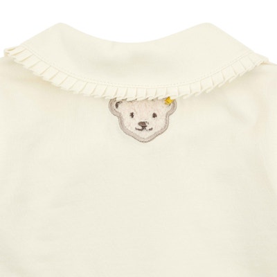 Poloshirt langarm, beige für Mädchen