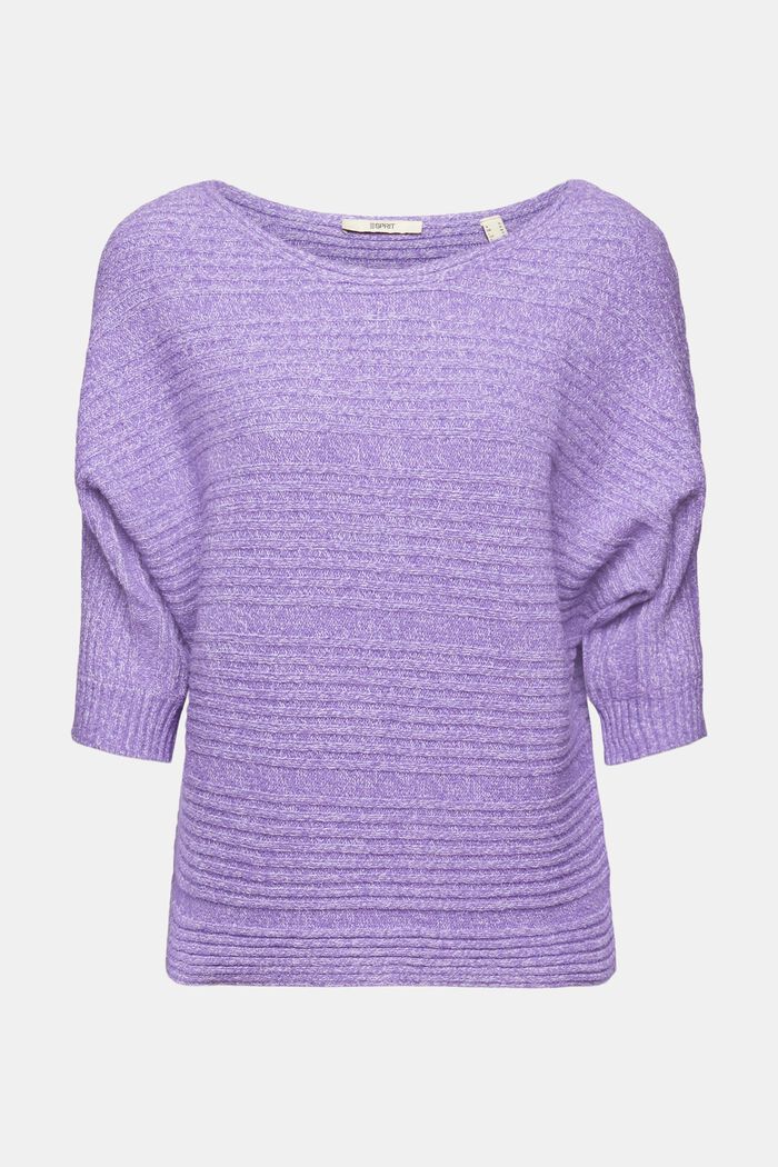 Kurzarm-Pullover aus Strukturstrick