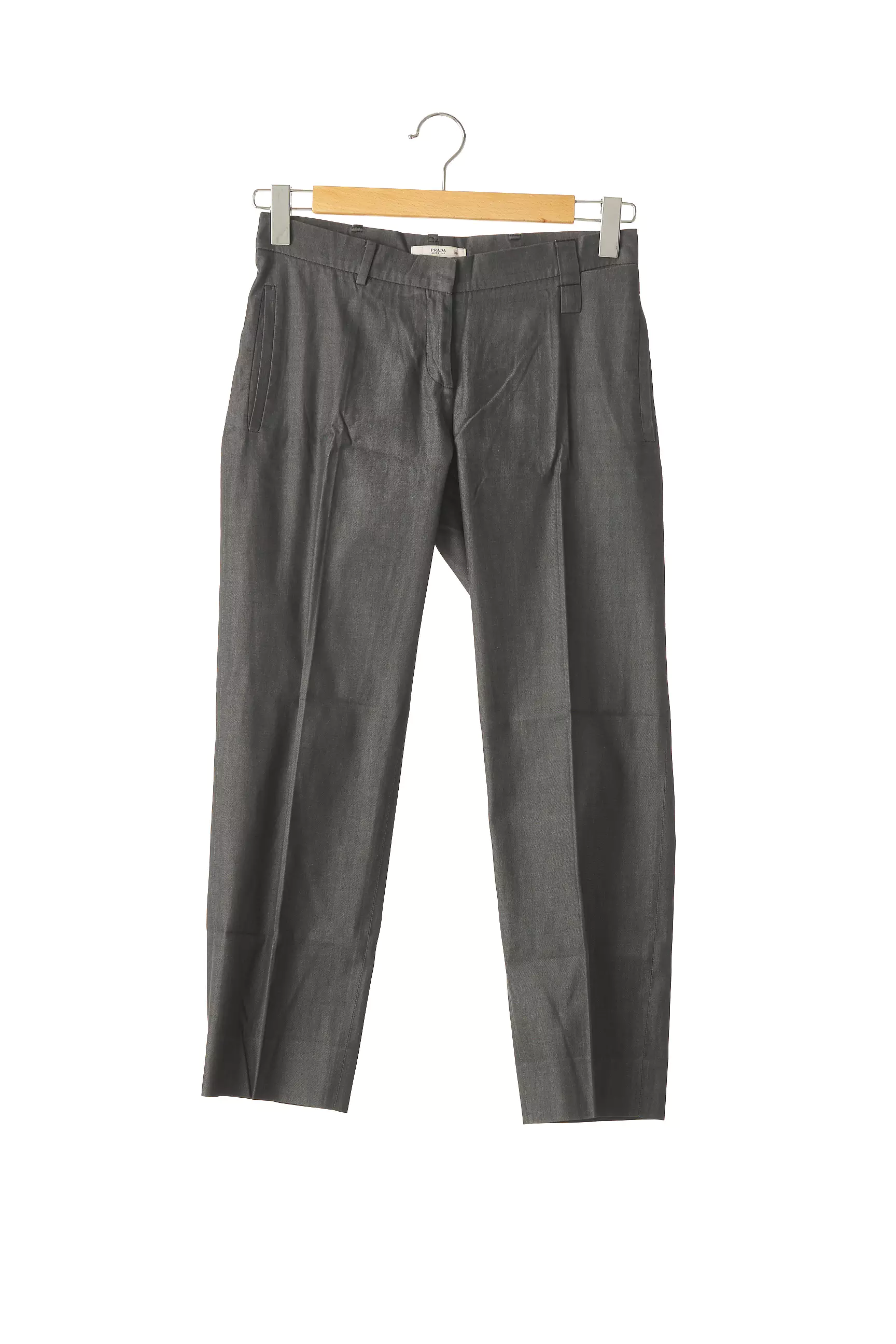 Prada Pantalon7 8 Femme couleur gris